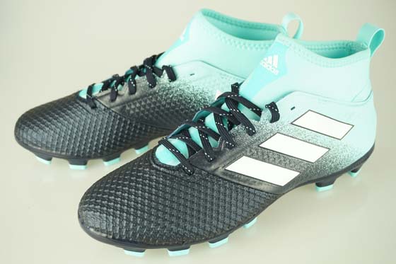 17FW soccer spikes Adidas ace 17.3 prime mesh HG energy aqua F17/ running  white / legend ink F17 S77071