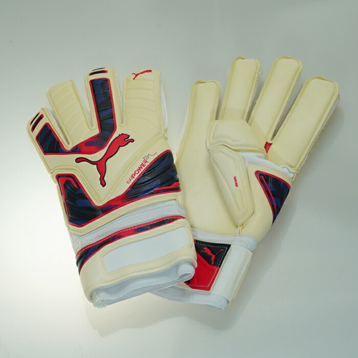 サッカー フットサル グローブサッカー フットサル キーパーグローブ Gkグローブ Puma プーマ エヴォパワー1 グリップ Wht Nvy ホワイト ネイビー サッカーショップ プレイヤーズ