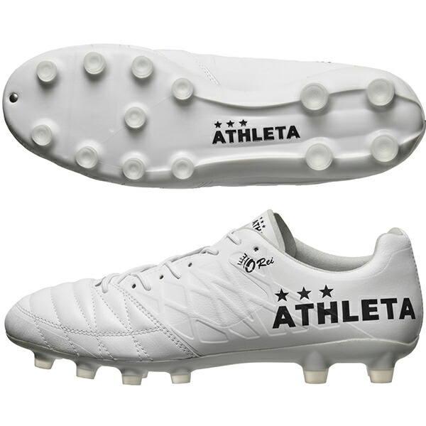 アスレタ O-Rei T7 ホワイト10018 ATHLETA 固定式 スパイク サッカーシューズ カンガルーレザー