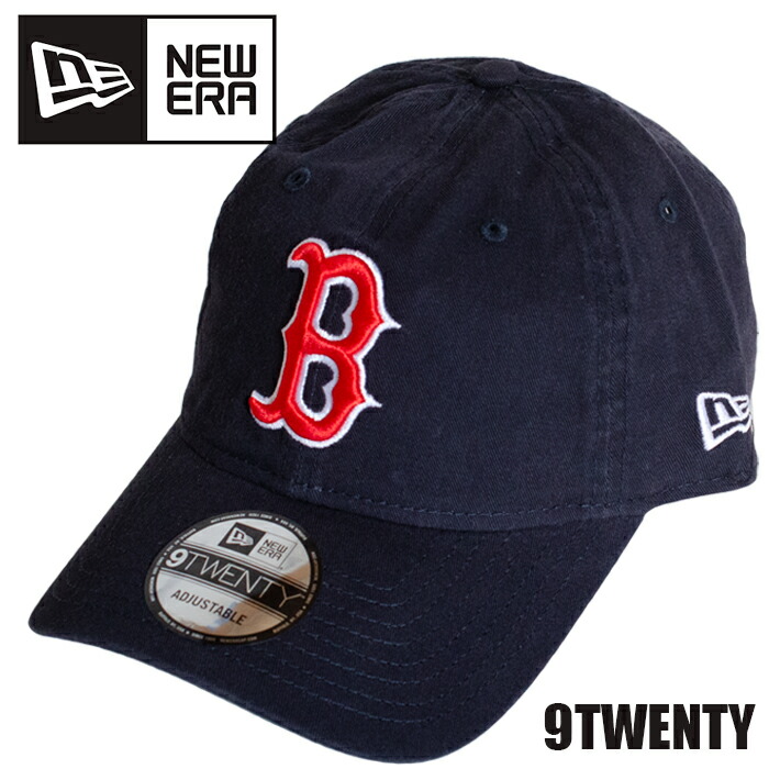 ニューエラ ボストン・レッドソックス キャップ NEWERA 9TWENTY カーブバイザー キャップ メンズ メジャーリーグ アメカジ BOSTON RED SOX ネイビー サイズ調節可能 プレゼント