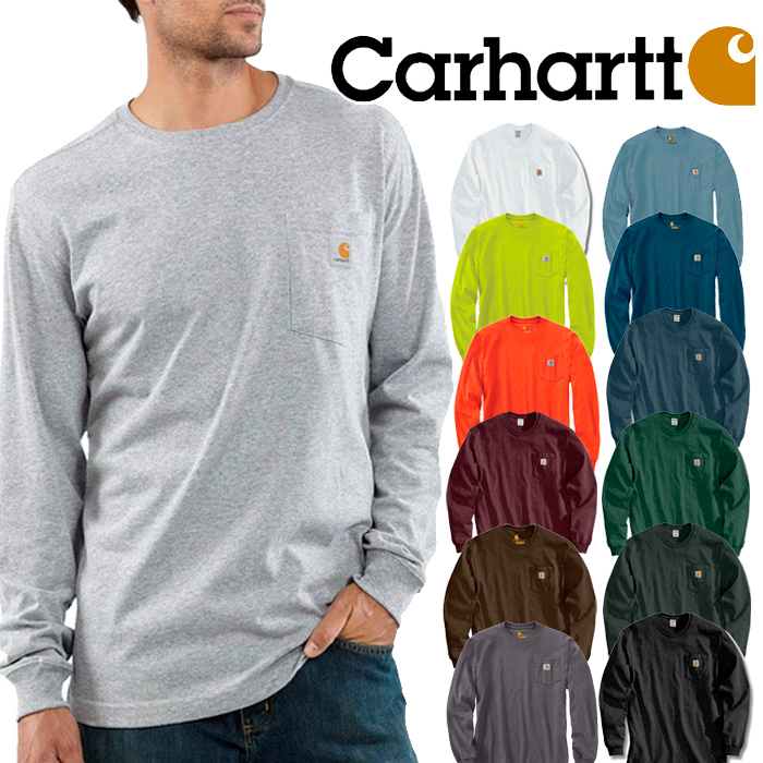 【楽天市場】CARHARTT カーハート ワンポイントロンT 胸ポケット付き 長袖Tシャツ メンズ アメカジ 作業服 大きいサイズ 大きめ