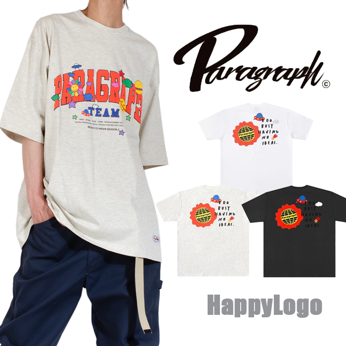 Paragraph Tシャツ 段 Paragrap メンズ レディース 喜ばしいロゴ 墨染め 縄付 白 白いこと ヒップ踊躍 町すじ ビックシルエット 楽々 K Pop ユニ性愛 韓国 流行り物 英名 途轍も無い号 コンビ 創始者の年月日 付届 Ice Org Br