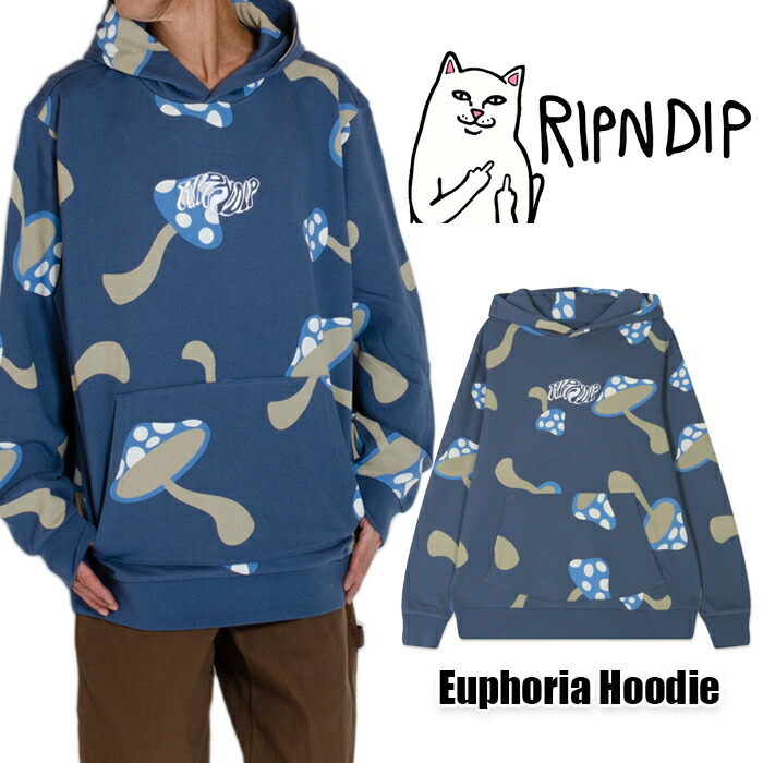 リップンディップ パーカー ロゴタイプ RIPNDIP 汗水 ティーシャツ 御居処跳ねる 表どおり アメカジ 定まり レディース メンズ 茸  茸 猫 猫 スケーター 表どおり ゆったり ビッグ影ぼうし  大層らしい影ぼうし 裏起毛 バレンタイン差し上げ物