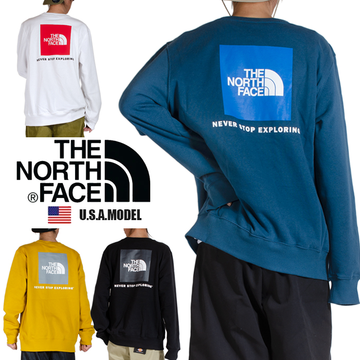 The North Face トレーナー ノースフェイス スウェットトレーナー メンズ レディース 大きいサイズ 裏起毛 プルオーバー パーカ ボックスロゴ ブルー S M L Xl 2xl 父の日 ギフト Meguiars Com Do