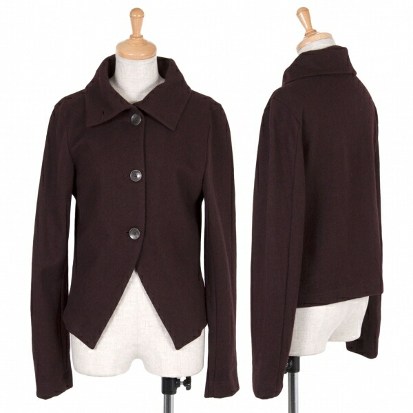 格安即決 ポイント倍 ワイズy S ウールシャツジャケット ワイン2 中古 レディース 保存版 Opk Rks Org