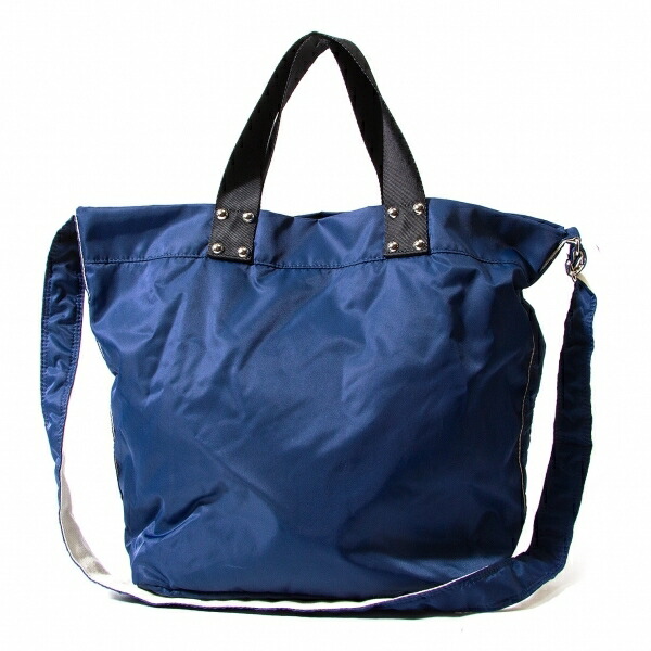 楽天市場 ポイント倍 トリコ コムデギャルソンtricot Comme Des Garcons ナイロン2wayトートバッグ 青生成り 中古 レディース Playful