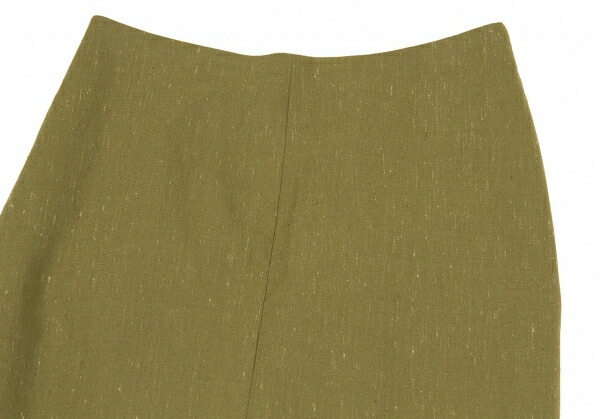 洛美叔叔再romeo gigli丝绸混合人造丝伸展裙子淡黄褐色m