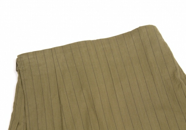 komudegyaruson comme des garcons条纹保鲜纸裙子黄褐色m