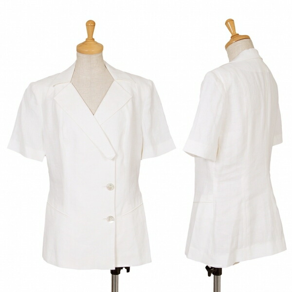 short sleeve linen jacket