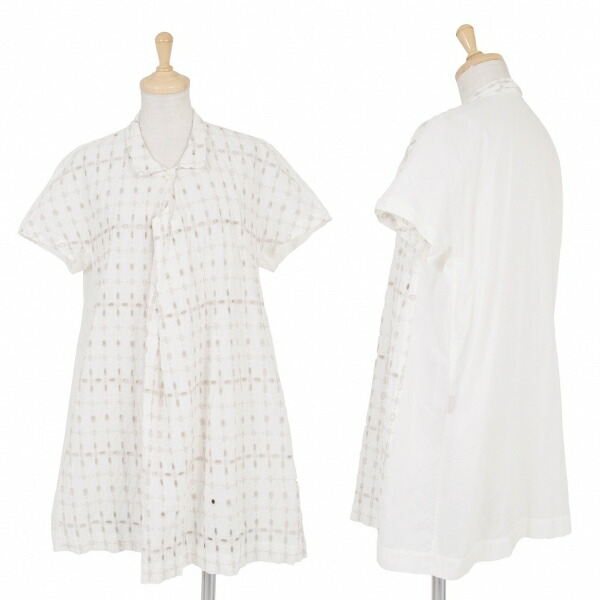 ワンピース 日本初の ハートissey イッセイミヤケ Miyake レディース 生成り2 中古 レース切り替えボタンタックシャツワンピース Haat Www Marvelouscuts Com