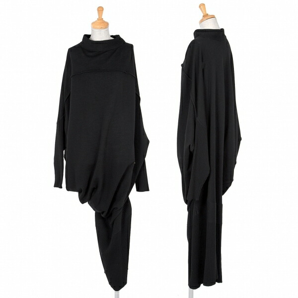 イッセイミヤケissey Miyake ウールデザインワンピース 黒m 中古 レディース Filmsdeculfrancais Com