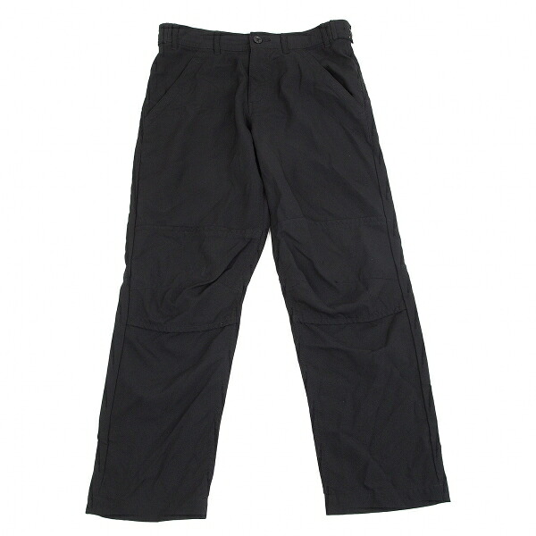 【中古】 黒いこと コムデ給仕BLACK COMME des GARCONS ポリ生産品染めバイカーニーパンツ 黒S【レディース】
