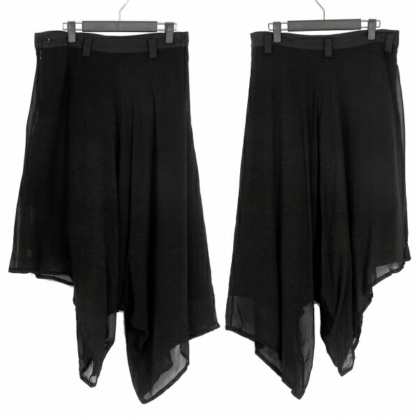 注目ブランド ワイズy S キュプラシフォンレイヤーサルエルパンツ 黒2 中古 レディース 最終値下げ Gmsaz Com