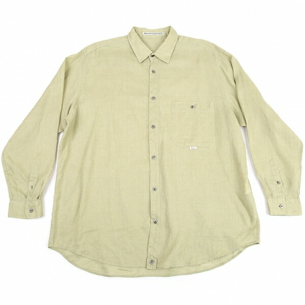 経典ブランド パパスpapas リネンシャツ メンズ ライトグリーンll 中古 K Quintalafrancisca Com