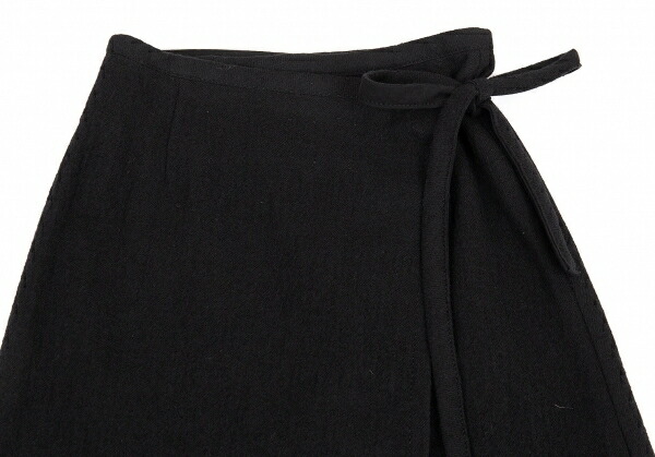 トリコ コムデギャルソンtricot Comme Des Garcons ウール起毛フリルレイヤードラップスカート 黒m 中古 レディース Mozago Com