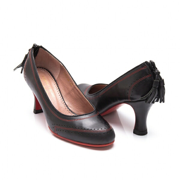 【中古】 ヨウジヤマモト ファム×ジャクリーヌシュナーベルYohji Yamamoto FEMME×Jacqueline Schnabel タッセルジップレザーハイヒール 黒4(24.0)【レディース】|PLAYFUL