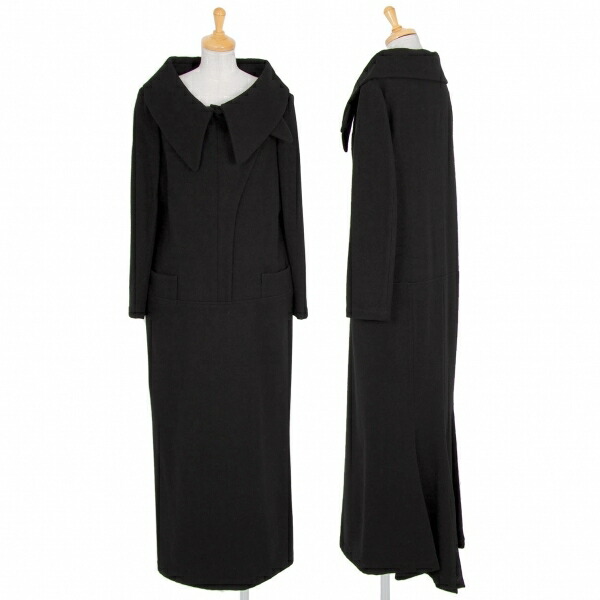 充実の品 ワンピース ヨウジヤマモト レディース 黒2 中古 デザインウールジップワンピース Femme Yamamoto ファムyohji Www Dgb Gov Bf