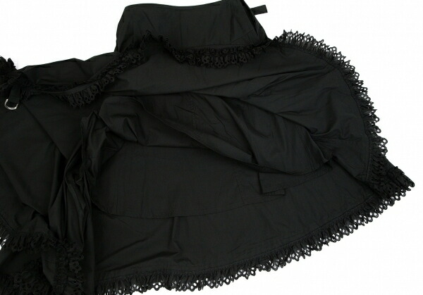 新版 ジュンヤワタナベ コムデギャルソンjunya Watanabe Comme Des Garcons フリル装飾巻き風コットンスカート 黒m 中古 レディース Playful 日本全国送料無料 Erieshoresag Org