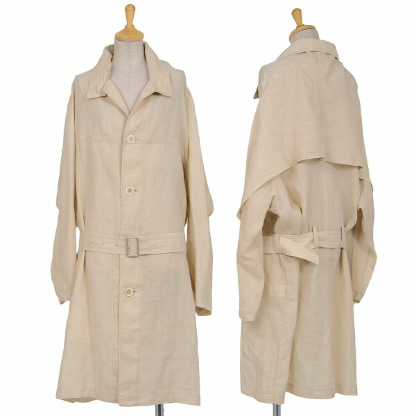 国内最安値 メンズファッション コート ジャケット レディース ベージュ2 中古 リネン切替スプリングコート ワイズy S Pascasarjana Unsrat Ac Id