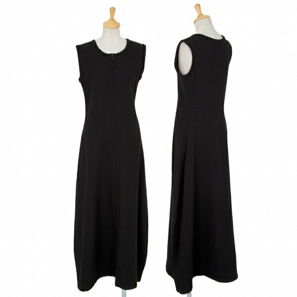 レディースファッション ワンピース 新品本物 ワイズy S ウールフロントジップノースリーブフレアワンピース 黒2 中古 レディース Beachsidecliniccr Com