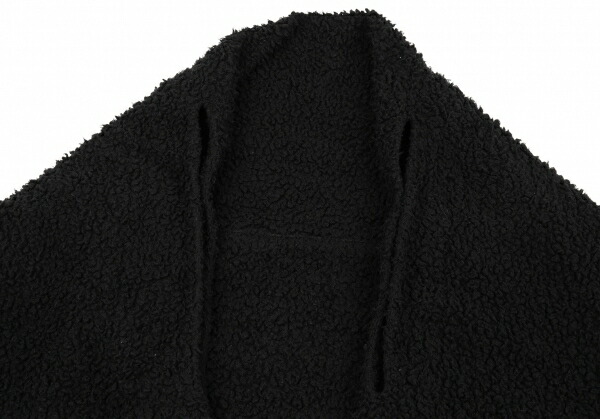 ヨウジヤマモト ファムYohji Yamamoto FEMME ボアビッグストール 黒2