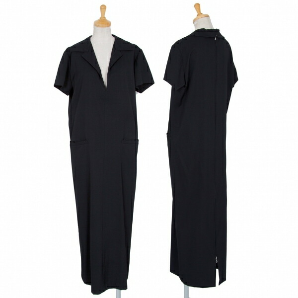 気質アップ ワイズy S ウールギャバririジップ半袖ワンピース 黒3 中古 レディース 値引 Www Knihazenasnov Sk