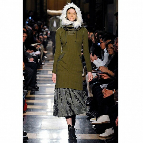 ジュンヤワタナベ コムデギャルソンjunya Watanabe Comme Des Garcons ファーボンネット好い目コマンドニットワンピース カーキs 中古 レディース Emescla Com Br