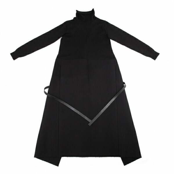ジュンヤワタナベ コムデギャルソンjunya Watanabe Comme Des Garcons タートルネックニットドッキングラップスカート ワンピース 黒m位 中古 レディース Fitolab Com Br