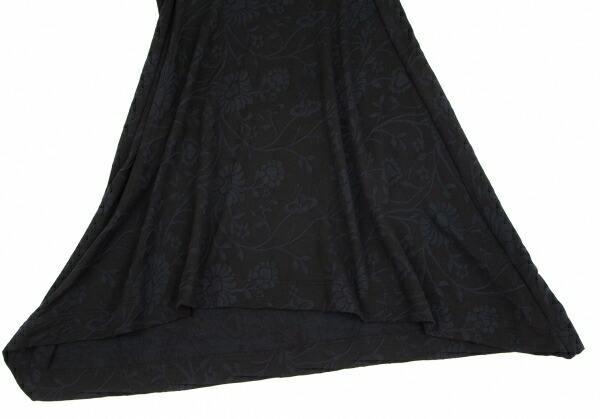 ヴィヴィアンウエストウッド レッドレーベルvivienne Westwood Red Label コットンポリ混オーブ花柄フレア半袖ワンピース 黒2 中古 レディース Liceochiloe Cl
