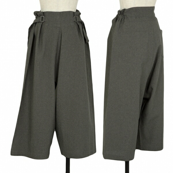 イッセイミヤケ　HATCHING BOTTOMS プリーツ　ワイドパンツ イッセイミヤケISSEY MIYAKE ダブルプリーツ変形ワイドパンツ 黒