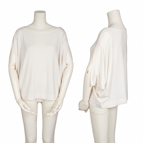 【中古】 イッセイミヤケISSEY MIYAKE ストレッチドレープデザイントップス オフ2【レディース】