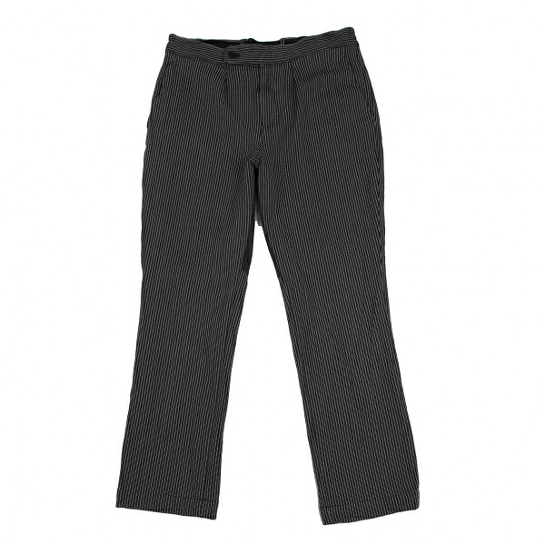 【中古】 ジュンヤワタナベマン コムデ給仕JUNYA WATANABE MAN COMME des GARCONS ポリストライプヒップうつり変わりズボン下 濃灰色XS【メンズ】