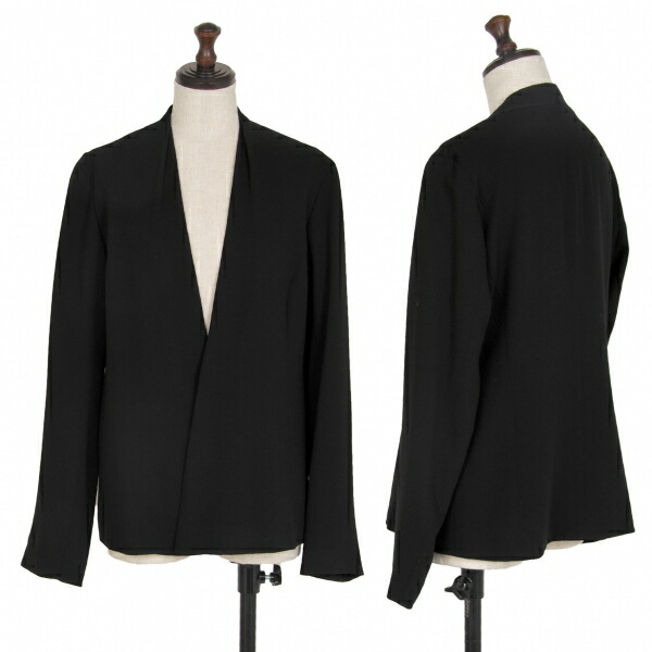 056 ヨーガンレール JURGEN LEHL ノーカラー ジャケット ブラック 楽天市場】【中古】JURGEN LEHL / ヨーガンレールダブルウール