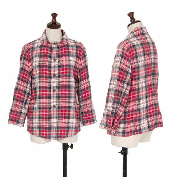 楽天市場】45R/45rpm チェックシャツジャケット サイズ1 テーラード