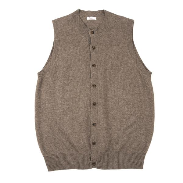 楽天市場】【中古】 パパスPapas ウールローゲージニットベスト グレー