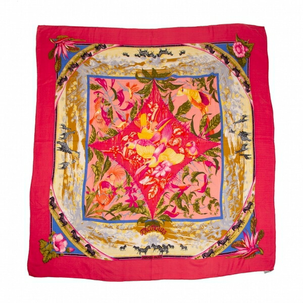【HERMES】カシミアとシルク Fantaisie d'Etriers ショール140 Fantaisie d'Etriers shawl 140 | Hermès Mainland China