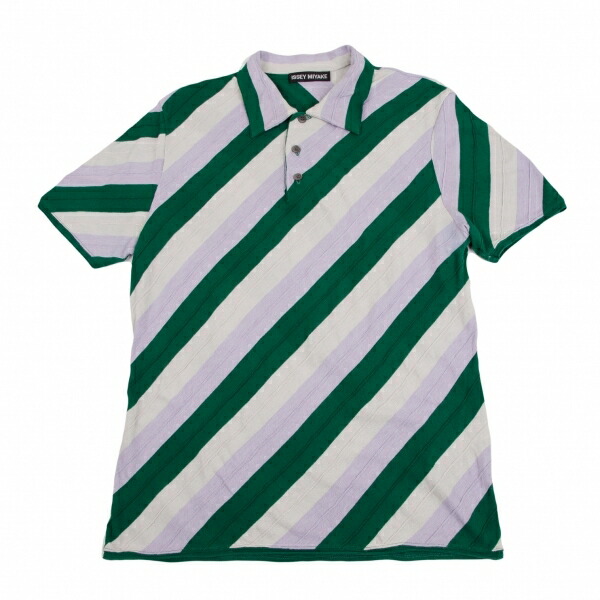 ISSEY MIYAKE イッセイミヤケ　ポロシャツ　サイズM アイボリー ISSEY MIYAKE イッセイミヤケ me ミー MI24FK381 シワ加工