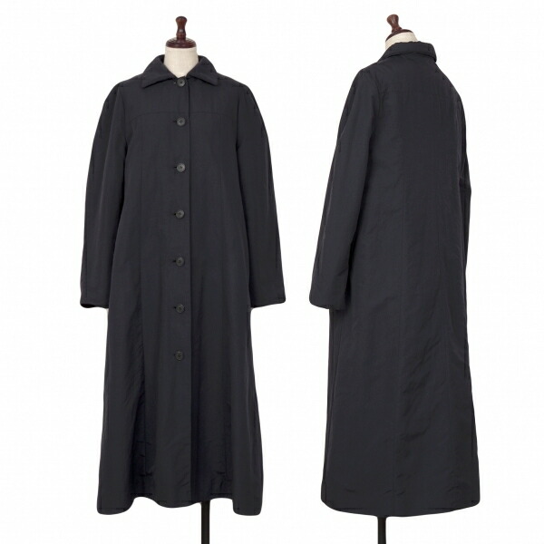 【中古】 アイウィッシュIwish 裏ボアナイロンステンカラーコート 黒S位【レディース】｜PLAYFUL