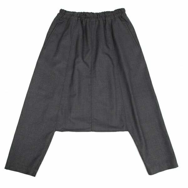 コムコム縮絨サルエルパンツ COMME des GARCONS コムコム コムデギャルソンCOMME ウール縮絨
