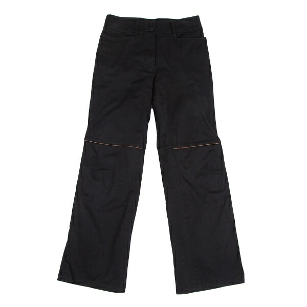 【中古】 ジャンポールゴルチエ クラシックJean Paul GAULTIER CLASSIQUE パイピング切替ストレートパンツ 黒40【レディース】｜PLAYFUL