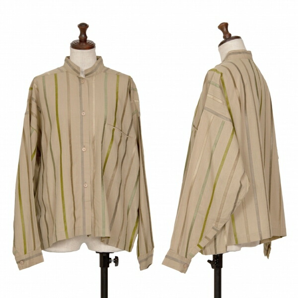 楽天市場】【中古】 im ISSEY MIYAKE ストライプシャツ 長袖