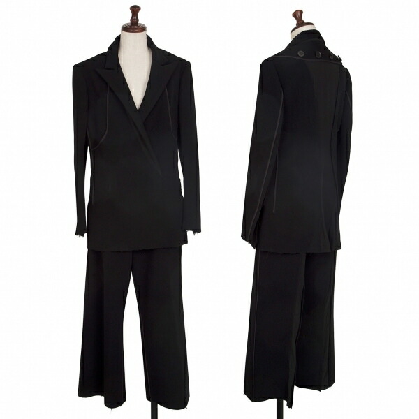 19ssヨウジヤマモト FEMMEファム ウールギャバ デザインロングジャケット 楽天市場】Yohji Yamamoto FEMME ヨウジヤマモト ファム 1980's