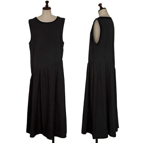 【中古】 トリココムデギャルソンtricot COMME des GARCONSウエストギャザー切替ノースリーブワンピース 黒M【レディース】|PLAYFUL