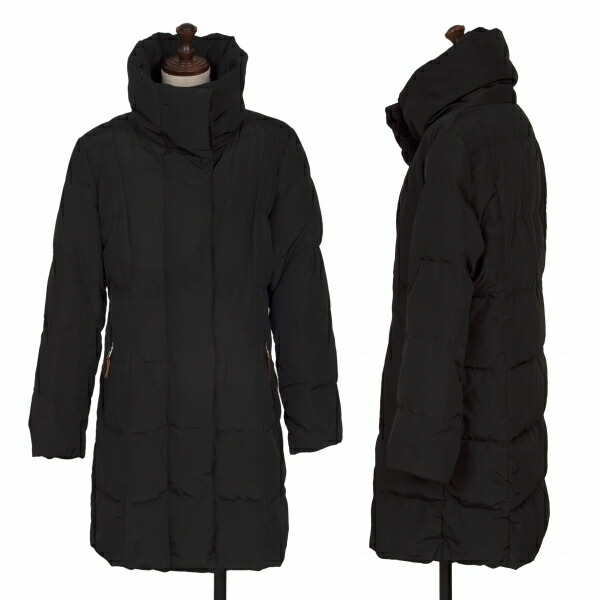 【中古】 マックスマーラMax Mara WEEKEND LINE ジップアップダウンコート 黒38【レディース】