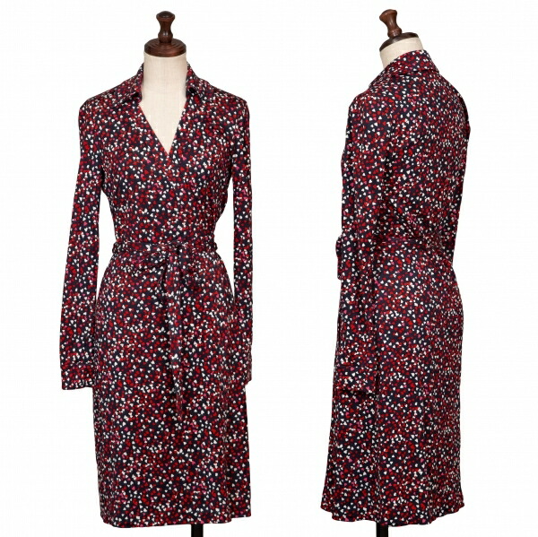 DAIANEダイアンフォンファステンバーグ　花柄　カシュクール　ワンピース. DAIANEダイアンフォンファステンバーグ 花柄 カシュクール