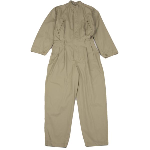 【中古】 イッセイミヤケISSEY MIYAKE スタンドカラージップアップオールインワン ベージュM【メンズ】