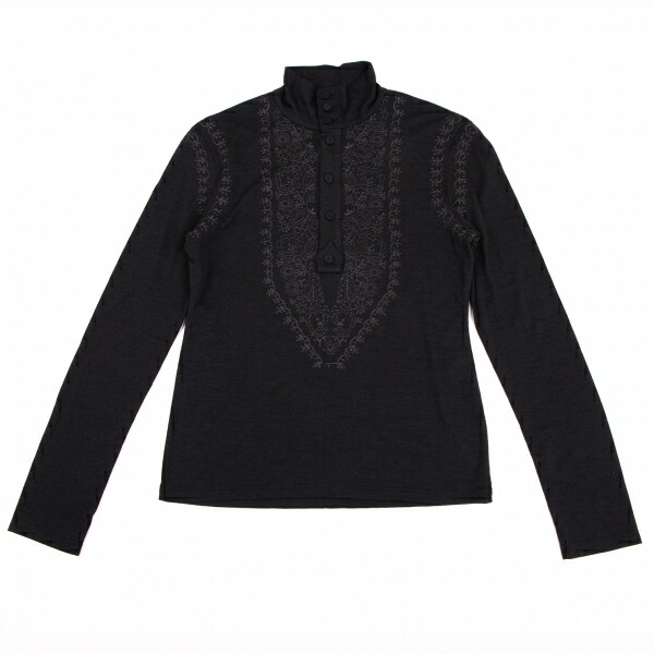 ジャンポールゴルチエ⭐︎ニットセーターフルジップ ウールブラック