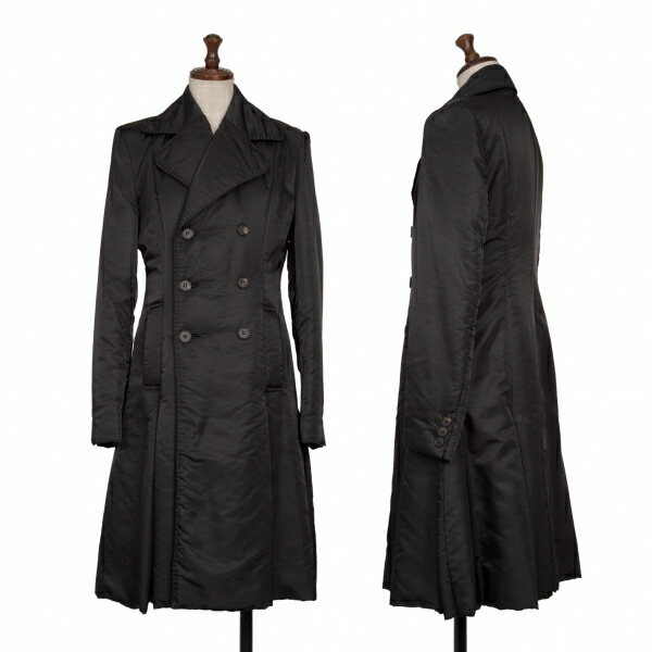 【中古】 ジャンポールゴルチエファムJean Paul GAULTIER FEMME ナイロンポリ中綿厚地の外套 黒38【レディース】