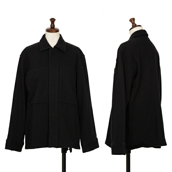 【中古】 ワイズY's コットンフライフロントスウェットジャケット 黒3【レディース】|PLAYFUL