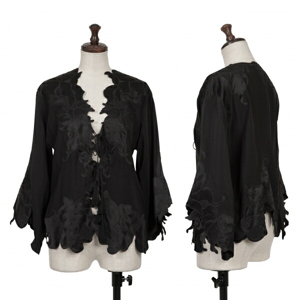 【中古】 ヴィヴィアンタムVIVIENNE TAM 花弁切替デザイントップス 黒3【レディース】｜PLAYFUL
